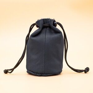 Genuine Leather Drawstring Jewellery Pouch for Women's